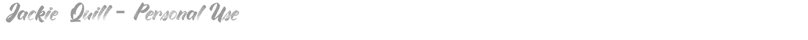 Jackie Quill font preview